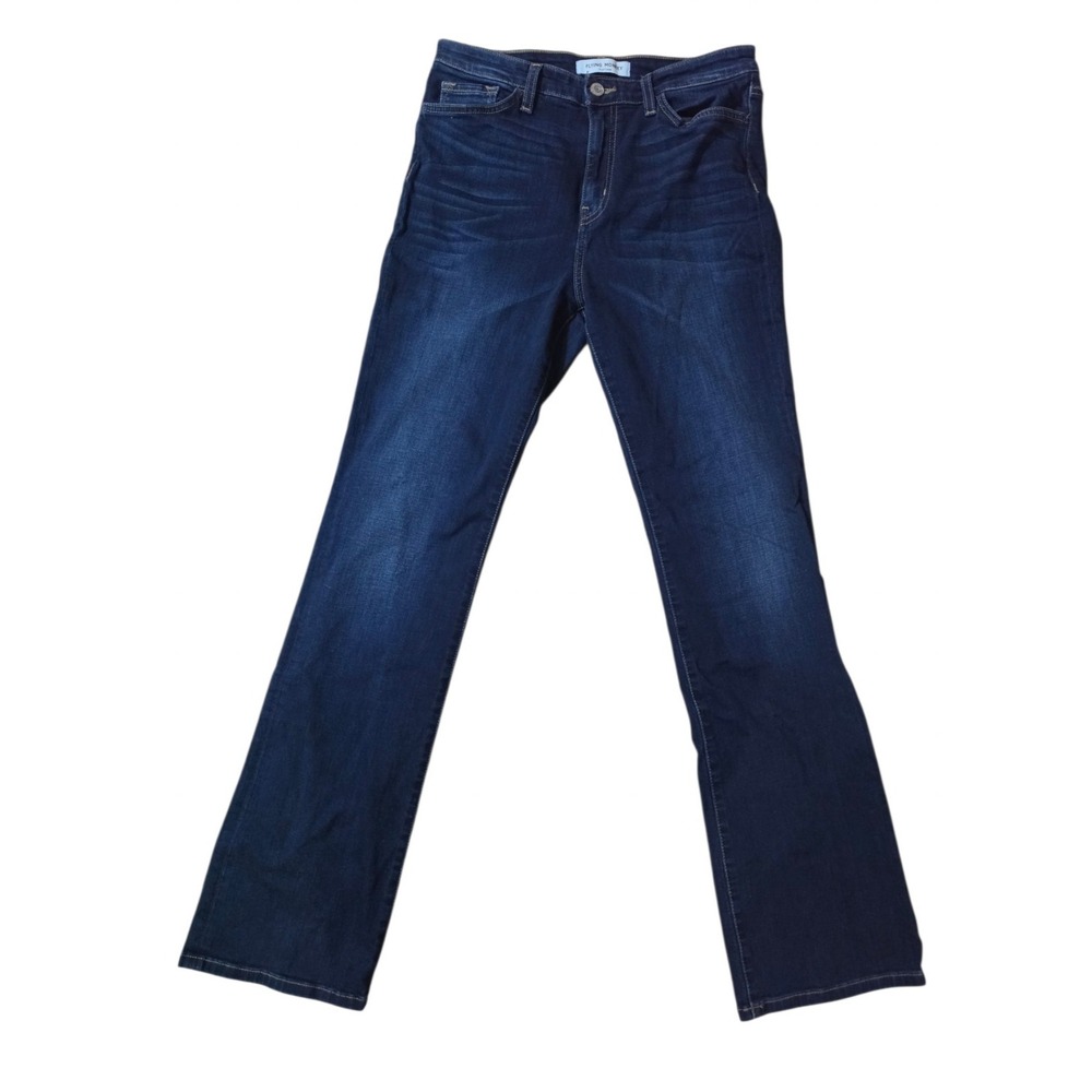Womens Sz 30 Flying Monkey Stretch denim Jeans Dark Wash Boot Cut